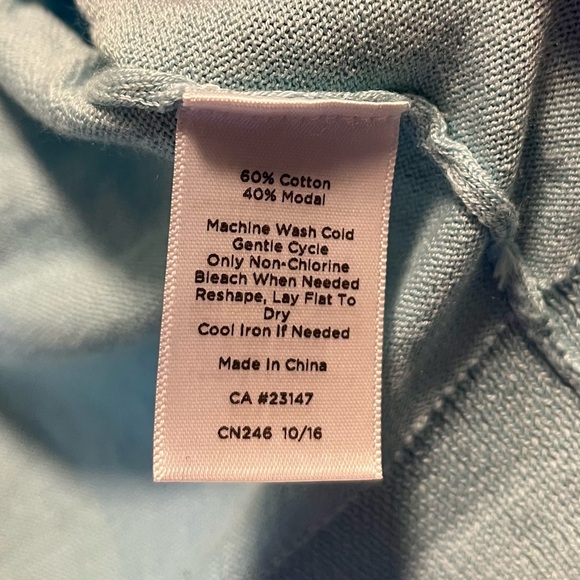 Talbots Icy Blue Knit Sweater - Picture 3 of 5